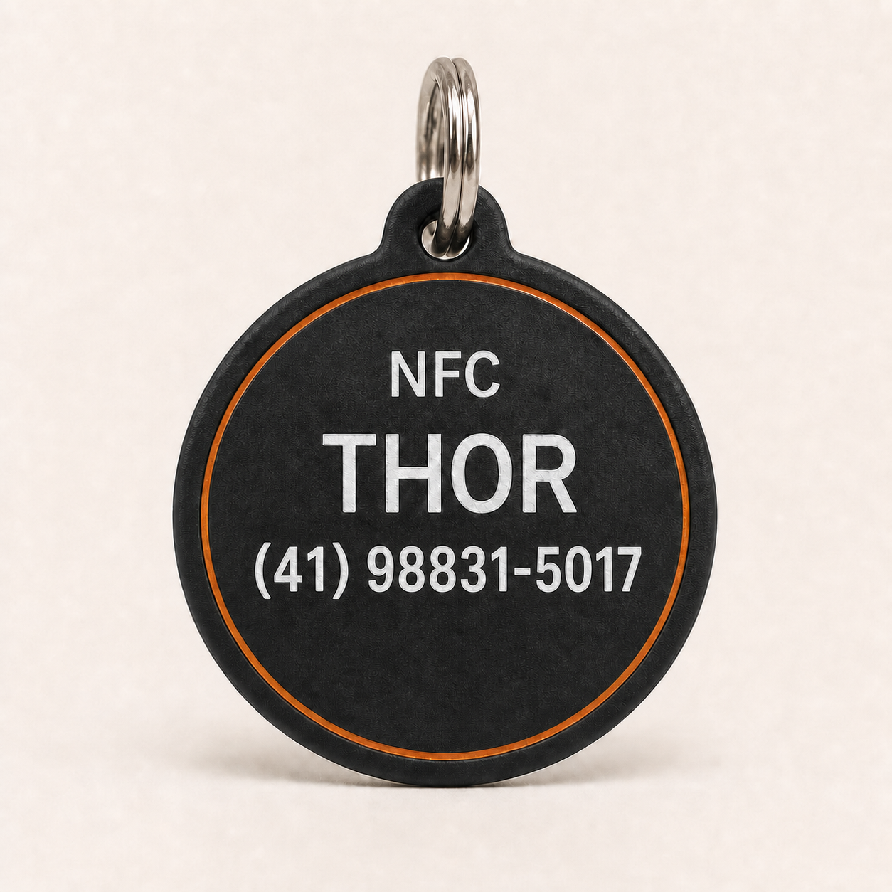 Tag NFC com nome e telefone